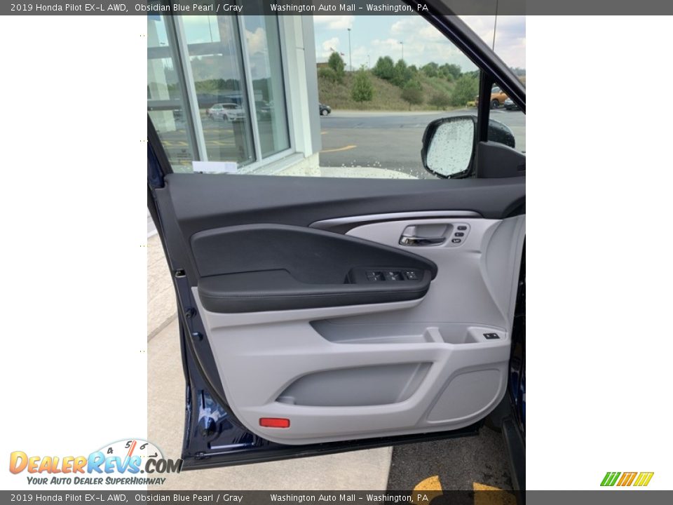 2019 Honda Pilot EX-L AWD Obsidian Blue Pearl / Gray Photo #10