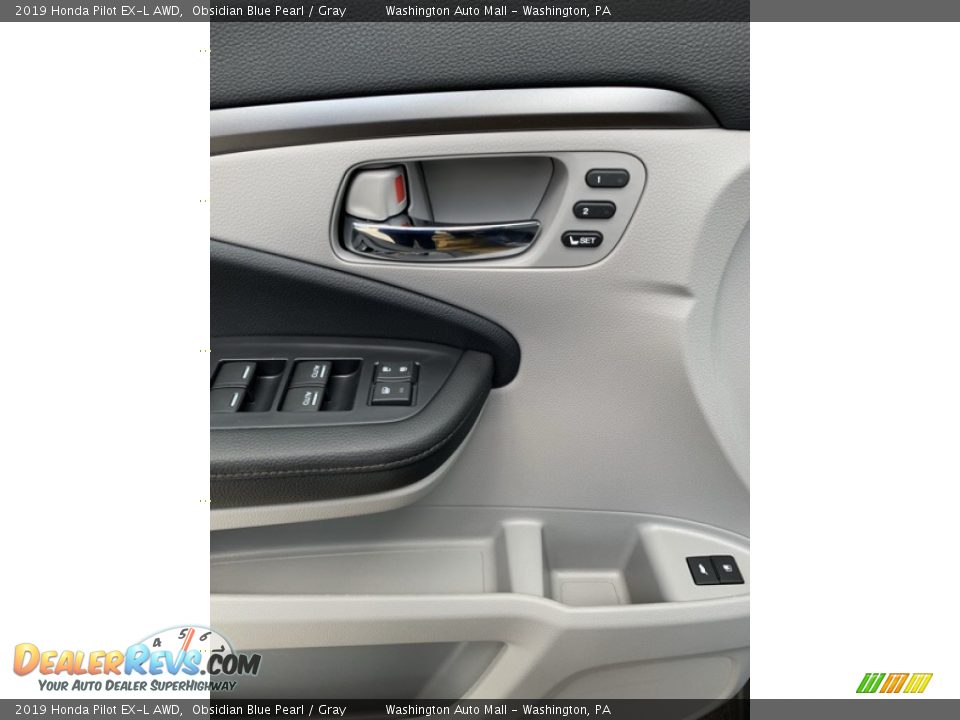 2019 Honda Pilot EX-L AWD Obsidian Blue Pearl / Gray Photo #11