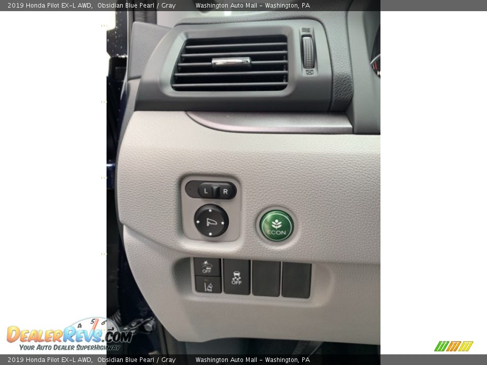 2019 Honda Pilot EX-L AWD Obsidian Blue Pearl / Gray Photo #12