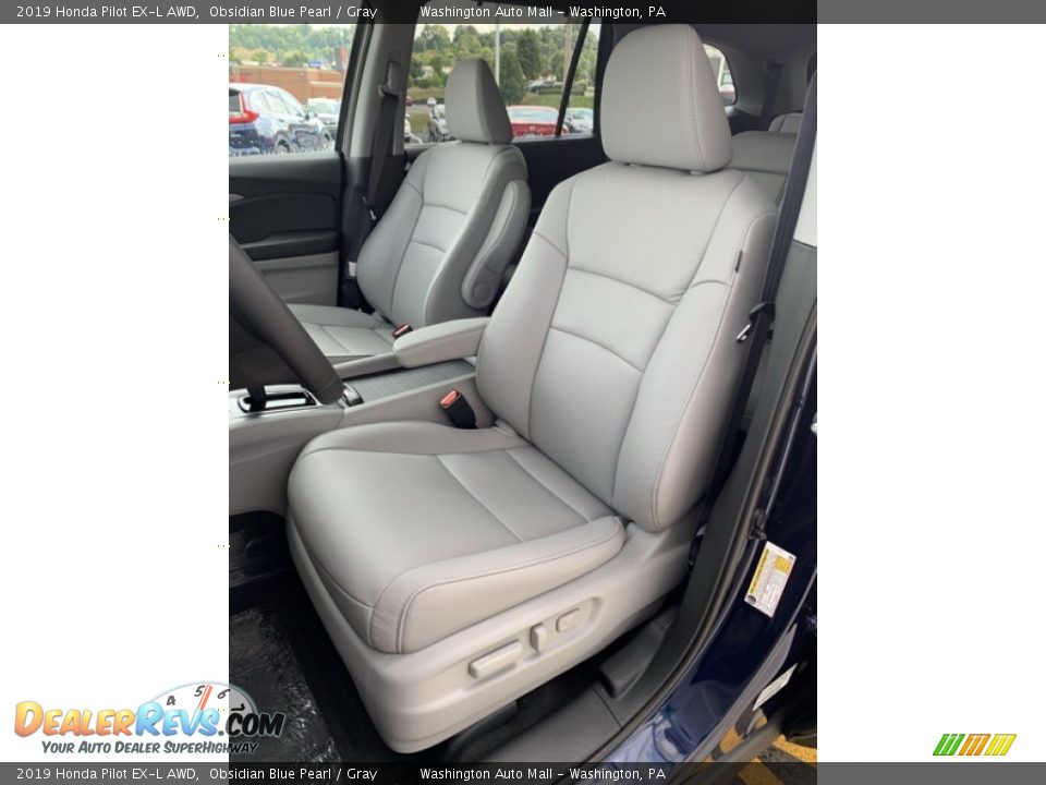 2019 Honda Pilot EX-L AWD Obsidian Blue Pearl / Gray Photo #14