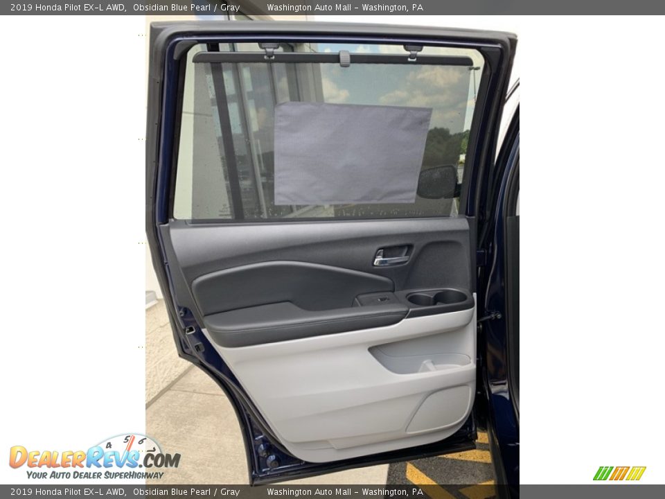 2019 Honda Pilot EX-L AWD Obsidian Blue Pearl / Gray Photo #16