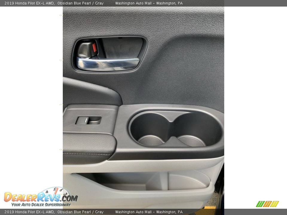2019 Honda Pilot EX-L AWD Obsidian Blue Pearl / Gray Photo #17