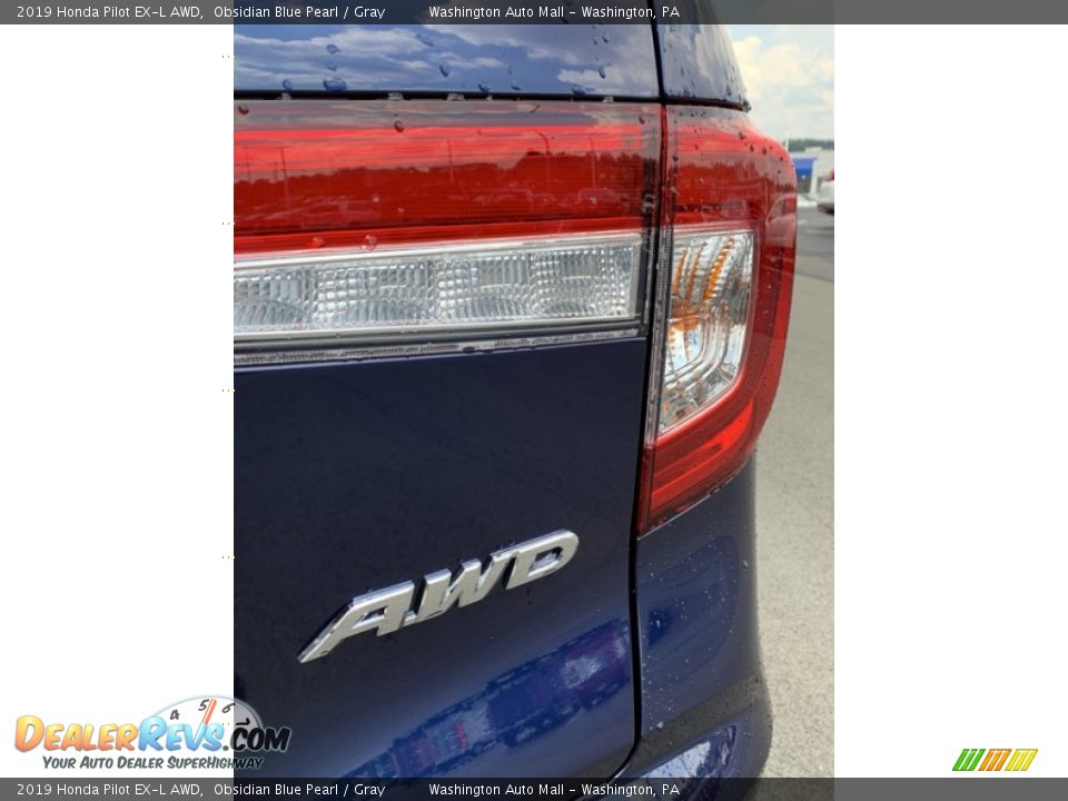 2019 Honda Pilot EX-L AWD Obsidian Blue Pearl / Gray Photo #25