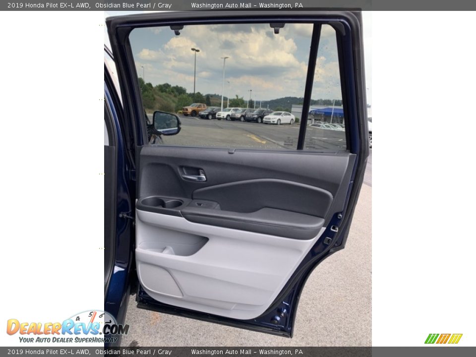 2019 Honda Pilot EX-L AWD Obsidian Blue Pearl / Gray Photo #26