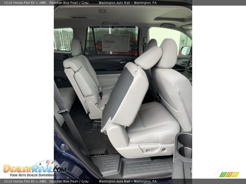 2019 Honda Pilot EX-L AWD Obsidian Blue Pearl / Gray Photo #28