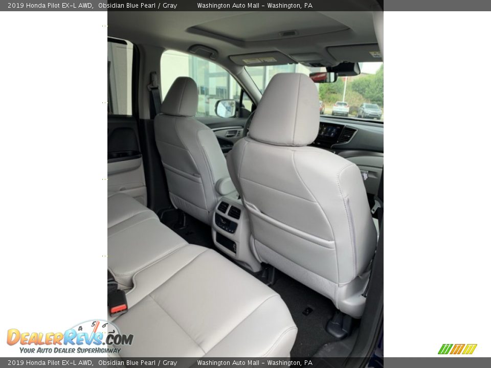 2019 Honda Pilot EX-L AWD Obsidian Blue Pearl / Gray Photo #30