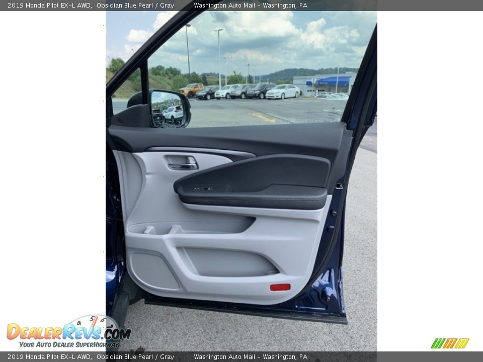2019 Honda Pilot EX-L AWD Obsidian Blue Pearl / Gray Photo #31