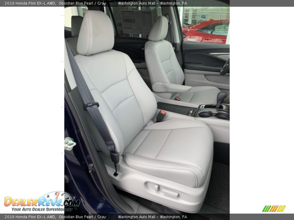 2019 Honda Pilot EX-L AWD Obsidian Blue Pearl / Gray Photo #32
