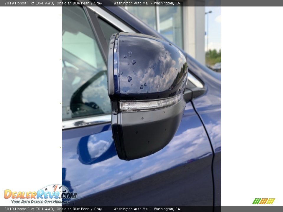 2019 Honda Pilot EX-L AWD Obsidian Blue Pearl / Gray Photo #34