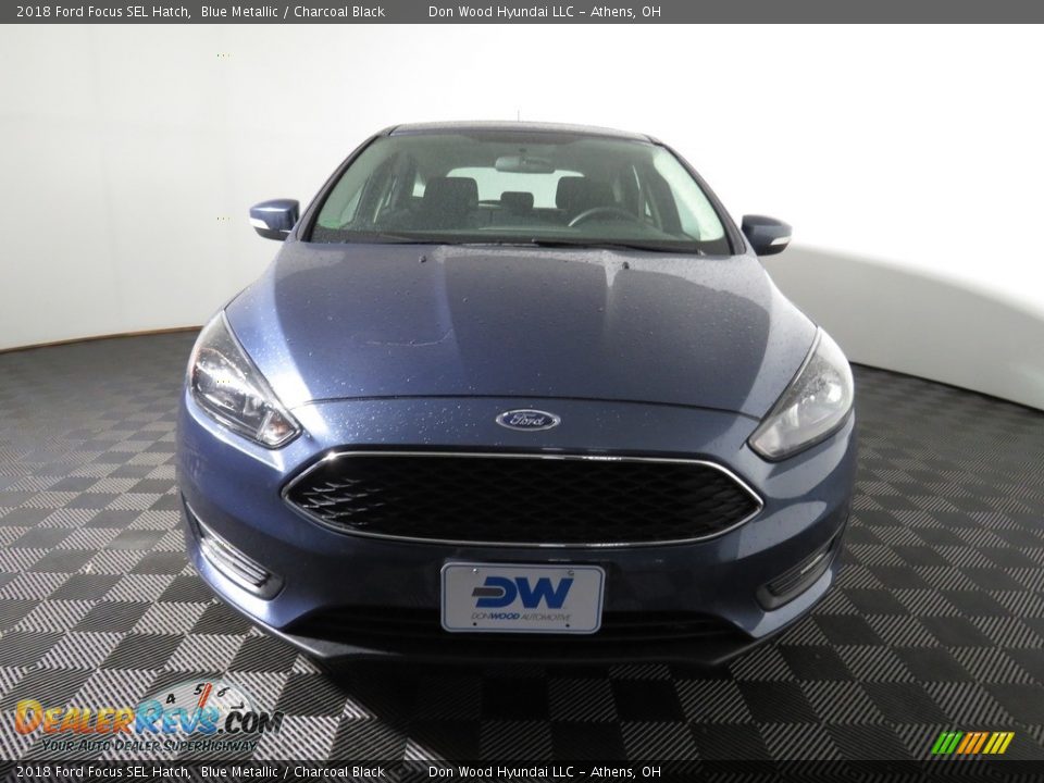 2018 Ford Focus SEL Hatch Blue Metallic / Charcoal Black Photo #5