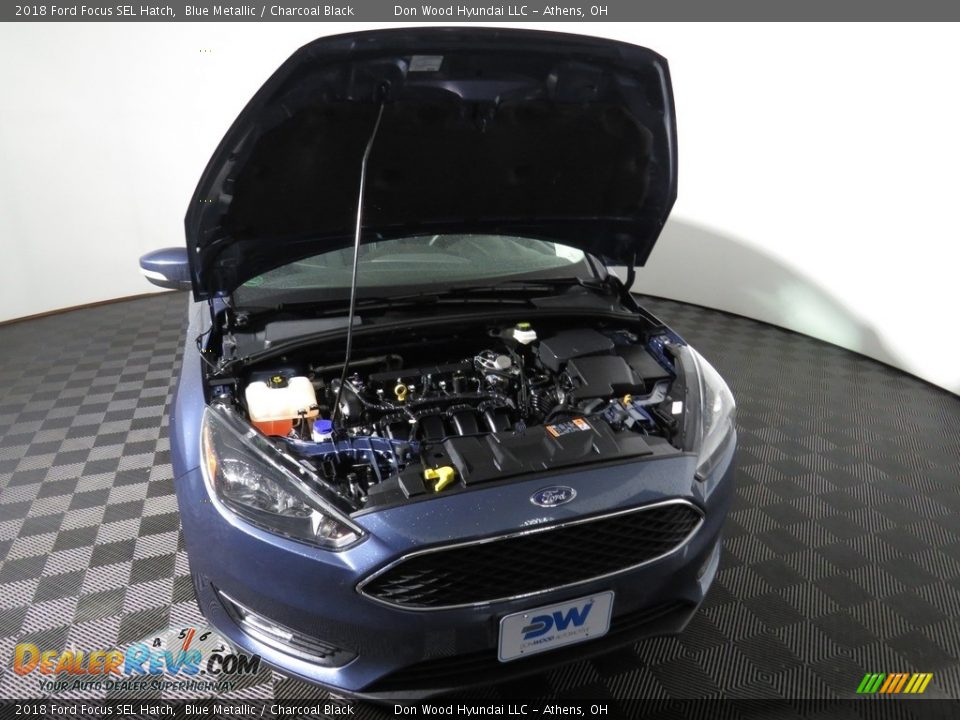 2018 Ford Focus SEL Hatch Blue Metallic / Charcoal Black Photo #6