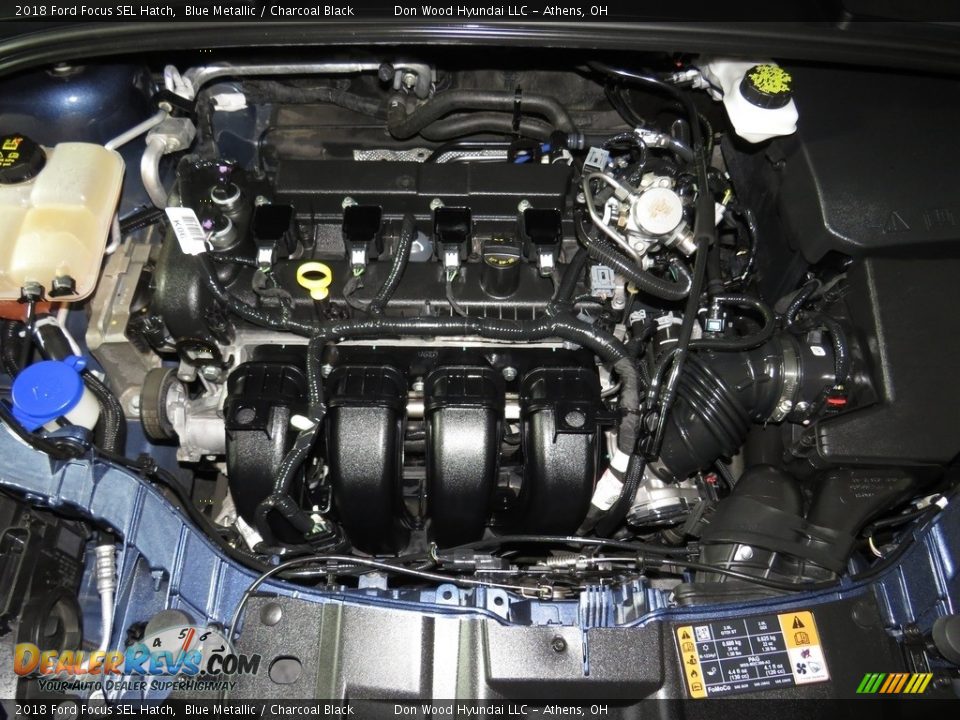 2018 Ford Focus SEL Hatch Blue Metallic / Charcoal Black Photo #7