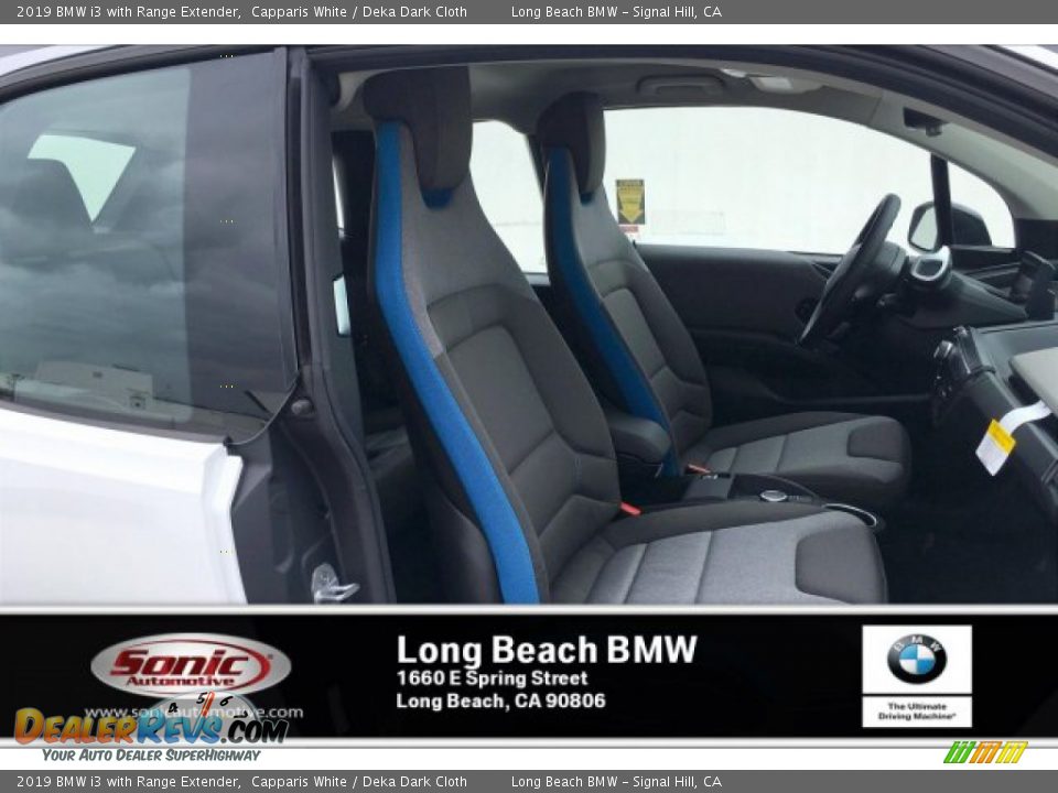 2019 BMW i3 with Range Extender Capparis White / Deka Dark Cloth Photo #2