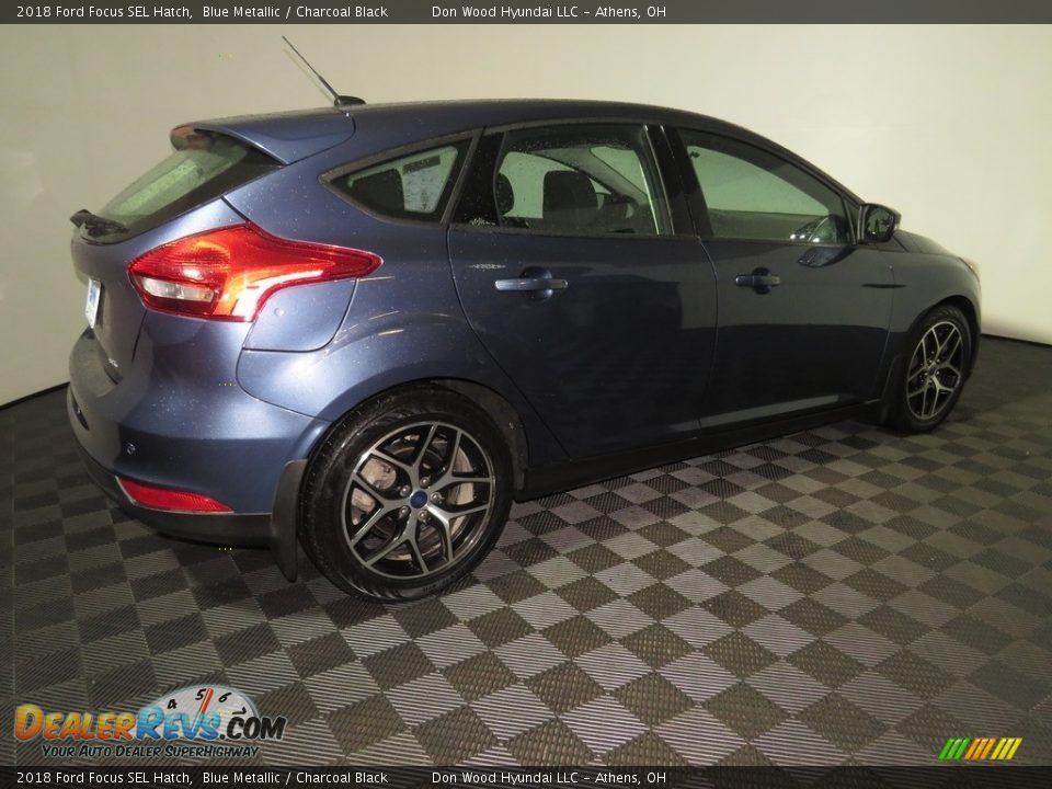 2018 Ford Focus SEL Hatch Blue Metallic / Charcoal Black Photo #15
