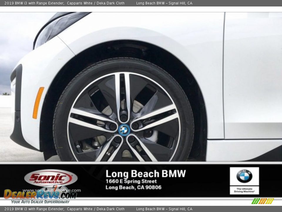 2019 BMW i3 with Range Extender Capparis White / Deka Dark Cloth Photo #9