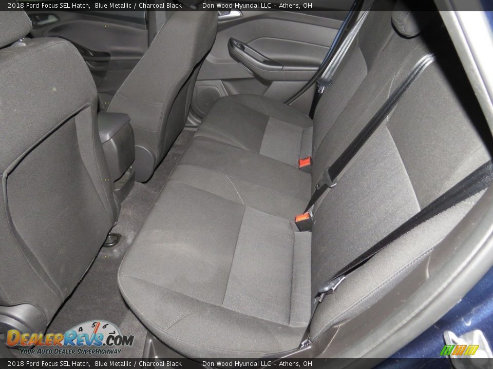 2018 Ford Focus SEL Hatch Blue Metallic / Charcoal Black Photo #22