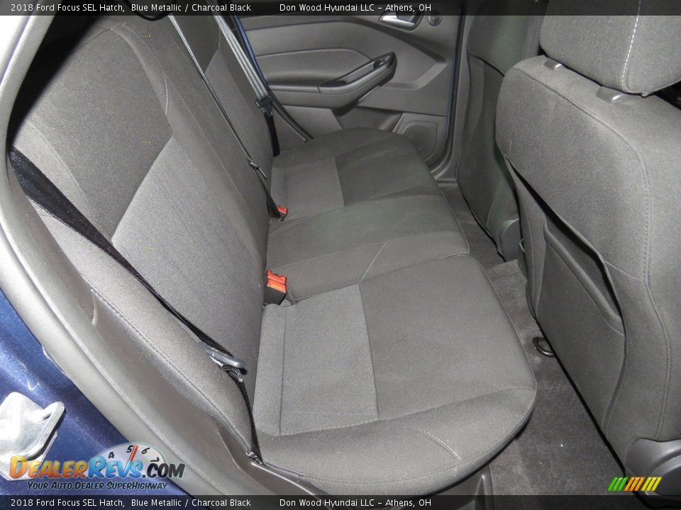 2018 Ford Focus SEL Hatch Blue Metallic / Charcoal Black Photo #24