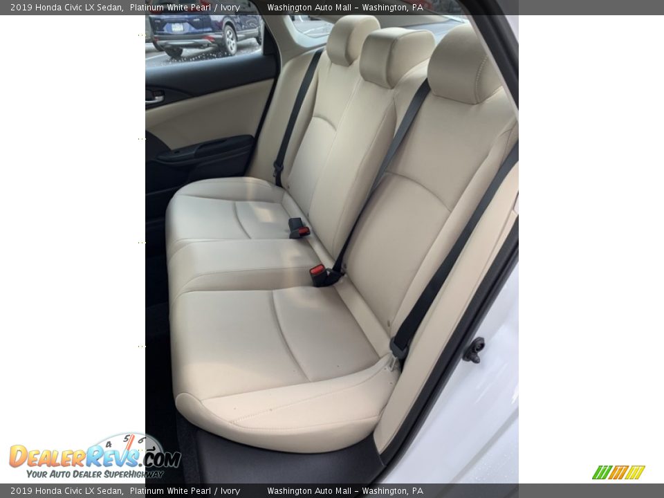 2019 Honda Civic LX Sedan Platinum White Pearl / Ivory Photo #18