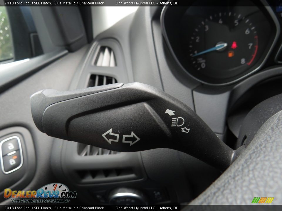 2018 Ford Focus SEL Hatch Blue Metallic / Charcoal Black Photo #30
