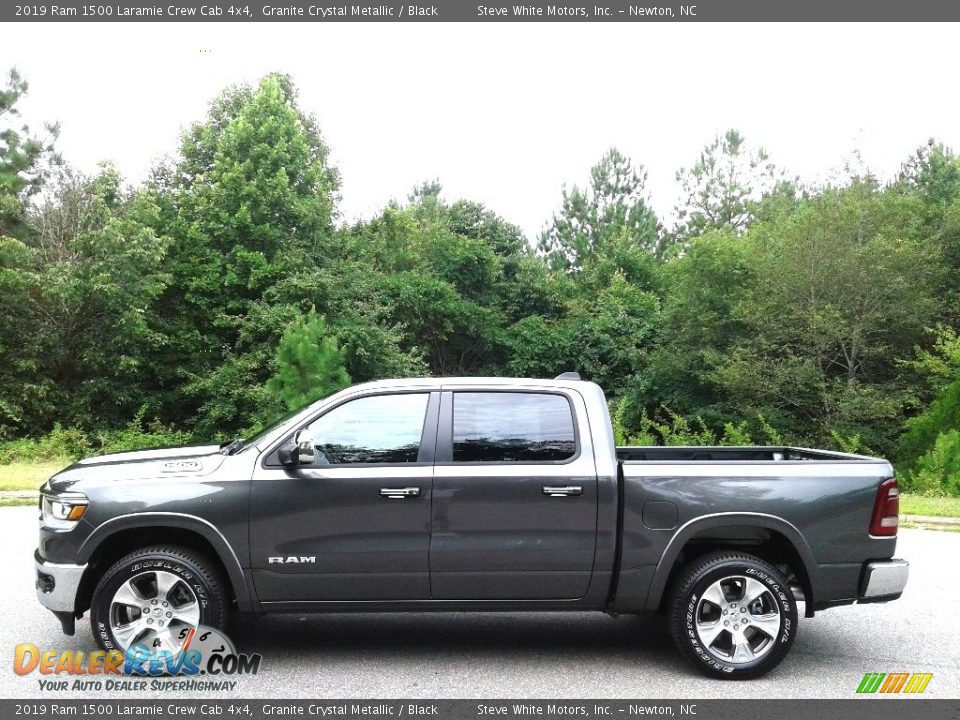 2019 Ram 1500 Laramie Crew Cab 4x4 Granite Crystal Metallic / Black Photo #1