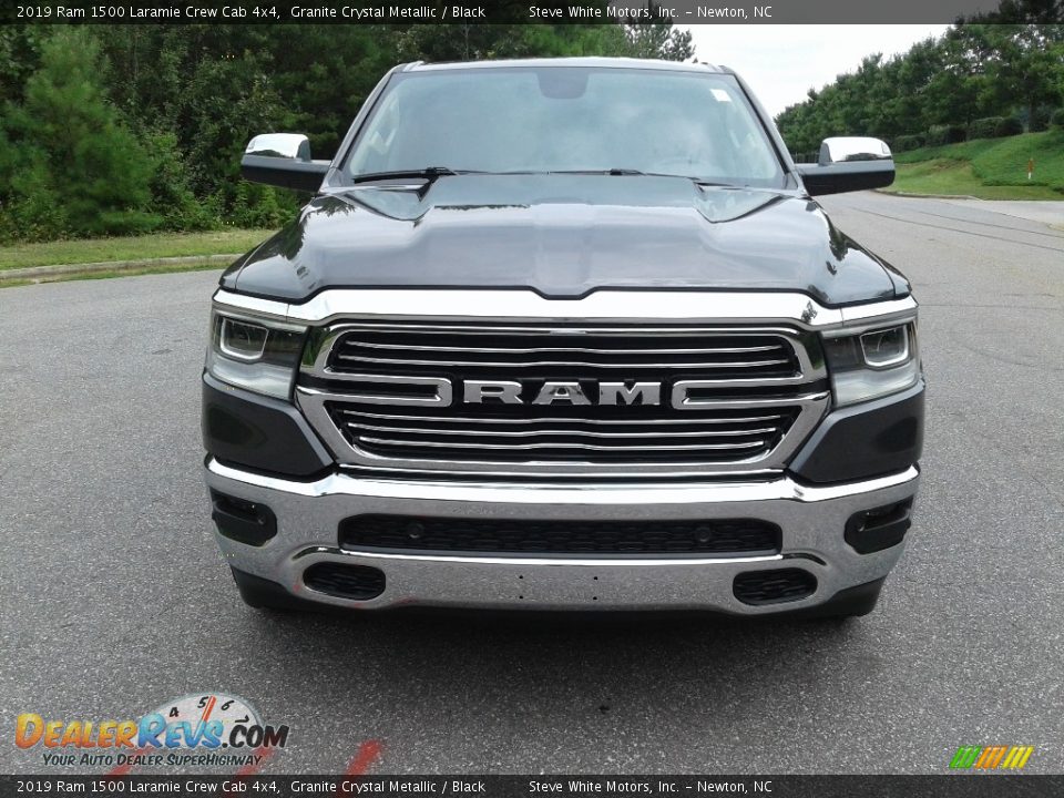 2019 Ram 1500 Laramie Crew Cab 4x4 Granite Crystal Metallic / Black Photo #3