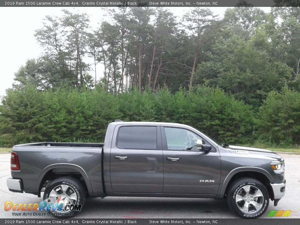 2019 Ram 1500 Laramie Crew Cab 4x4 Granite Crystal Metallic / Black Photo #5