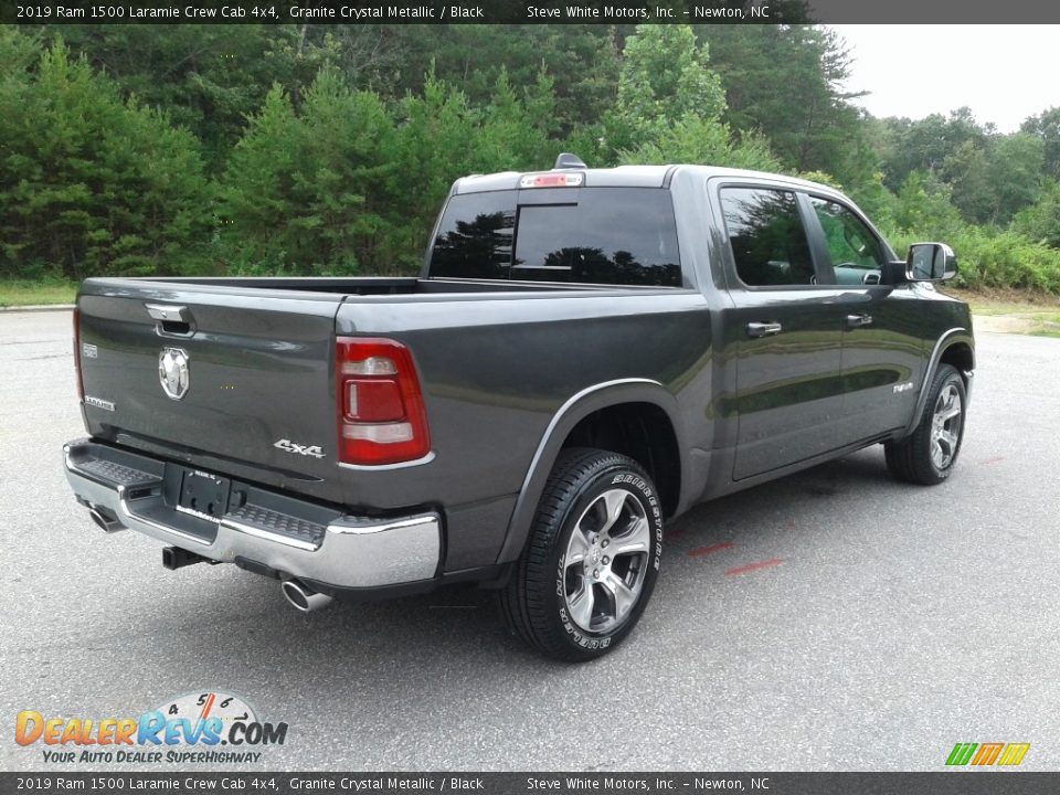2019 Ram 1500 Laramie Crew Cab 4x4 Granite Crystal Metallic / Black Photo #6