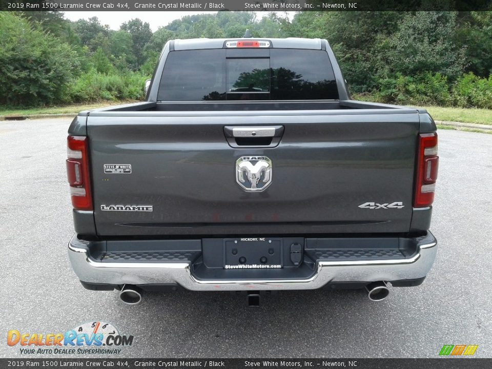 2019 Ram 1500 Laramie Crew Cab 4x4 Granite Crystal Metallic / Black Photo #7