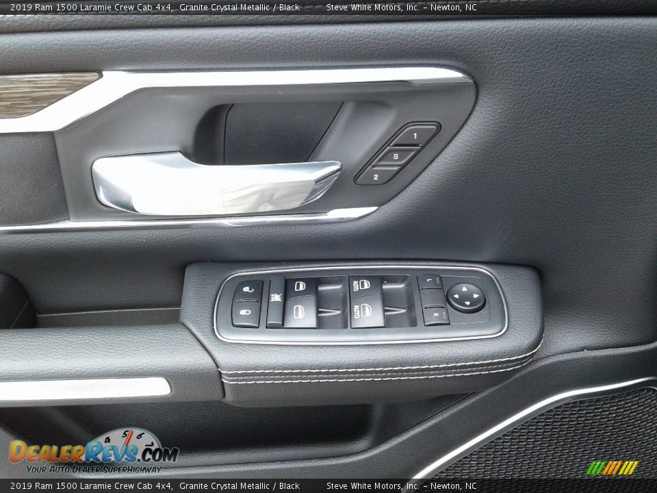 2019 Ram 1500 Laramie Crew Cab 4x4 Granite Crystal Metallic / Black Photo #8