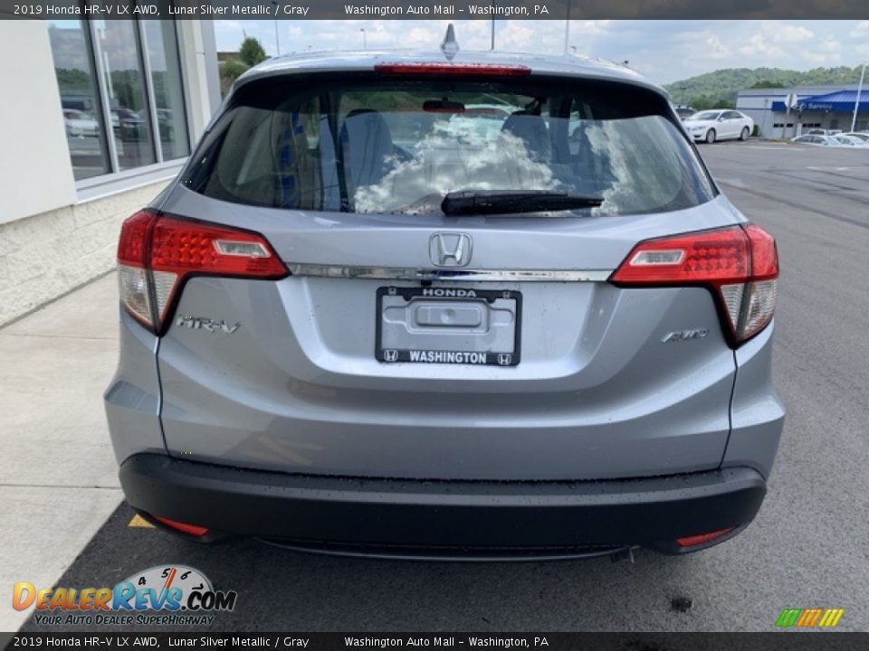 2019 Honda HR-V LX AWD Lunar Silver Metallic / Gray Photo #6