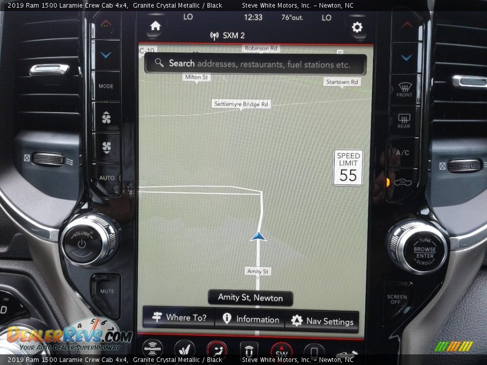 2019 Ram 1500 Laramie Crew Cab 4x4 Granite Crystal Metallic / Black Photo #22