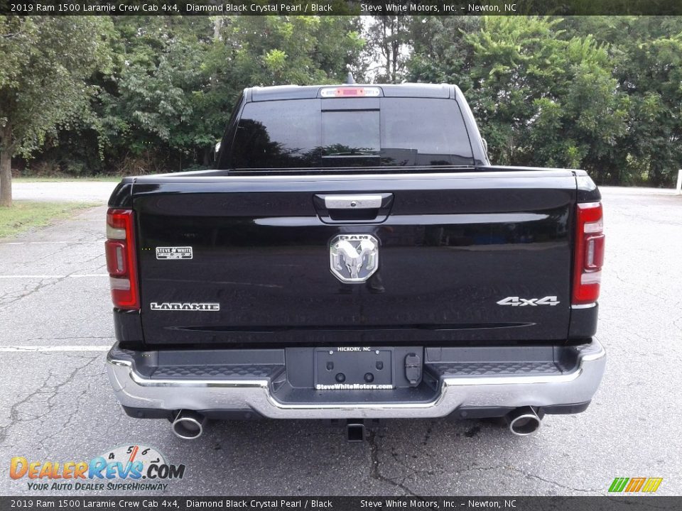 2019 Ram 1500 Laramie Crew Cab 4x4 Diamond Black Crystal Pearl / Black Photo #7