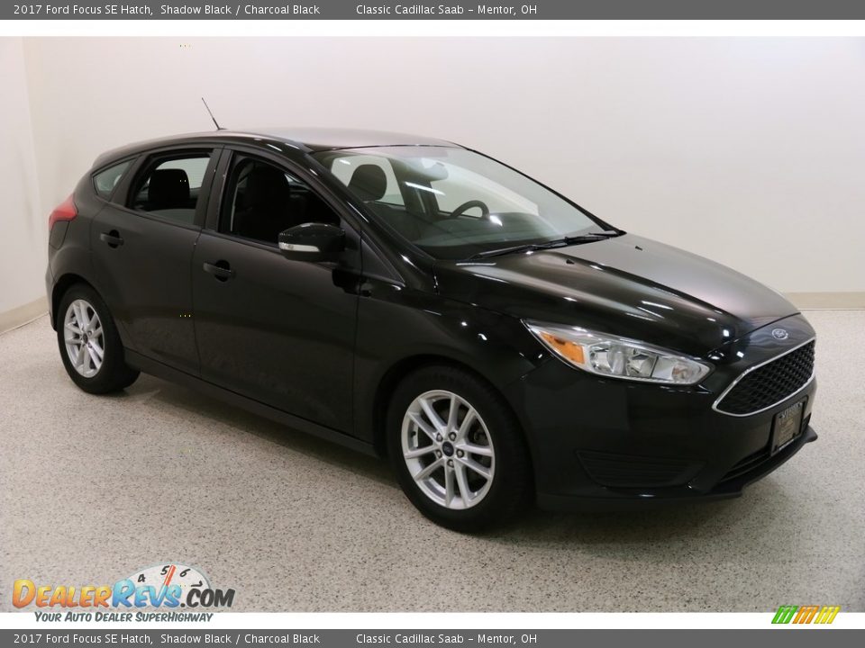 2017 Ford Focus SE Hatch Shadow Black / Charcoal Black Photo #1