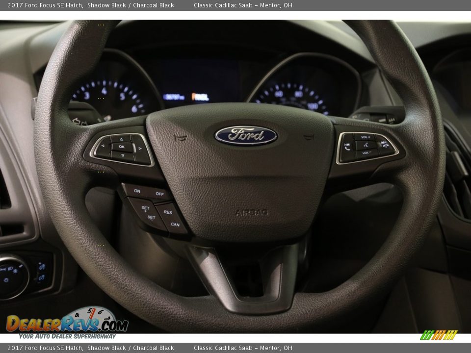 2017 Ford Focus SE Hatch Shadow Black / Charcoal Black Photo #7
