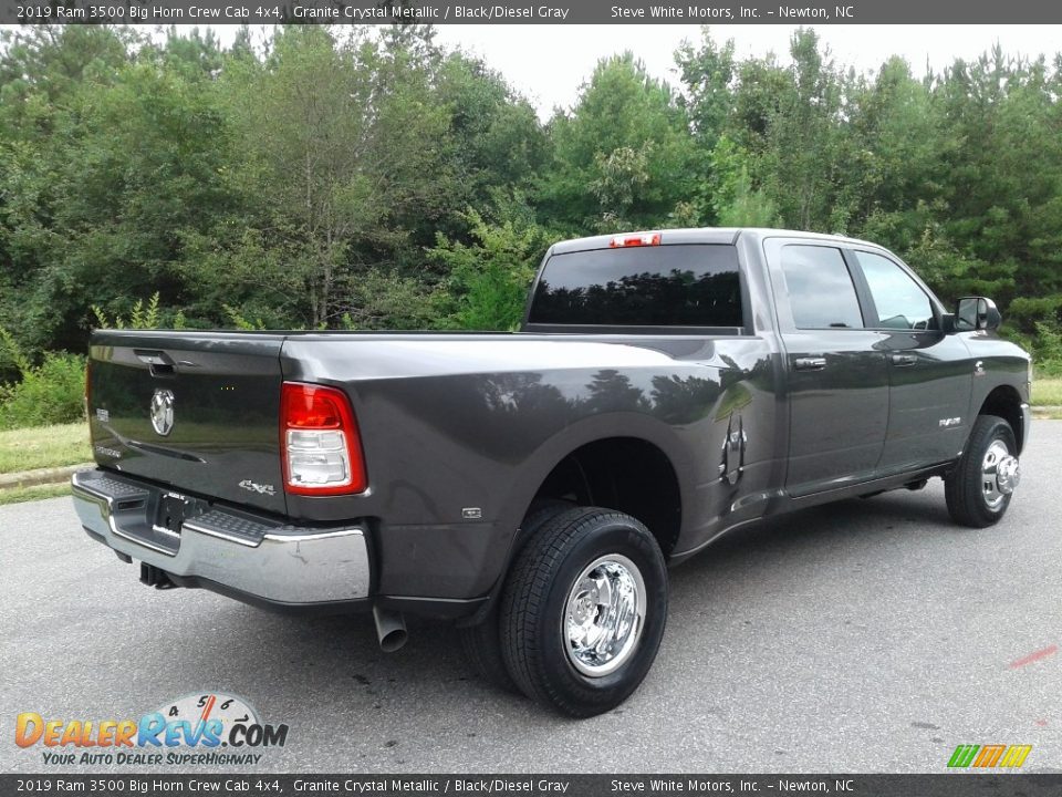 2019 Ram 3500 Big Horn Crew Cab 4x4 Granite Crystal Metallic / Black/Diesel Gray Photo #6