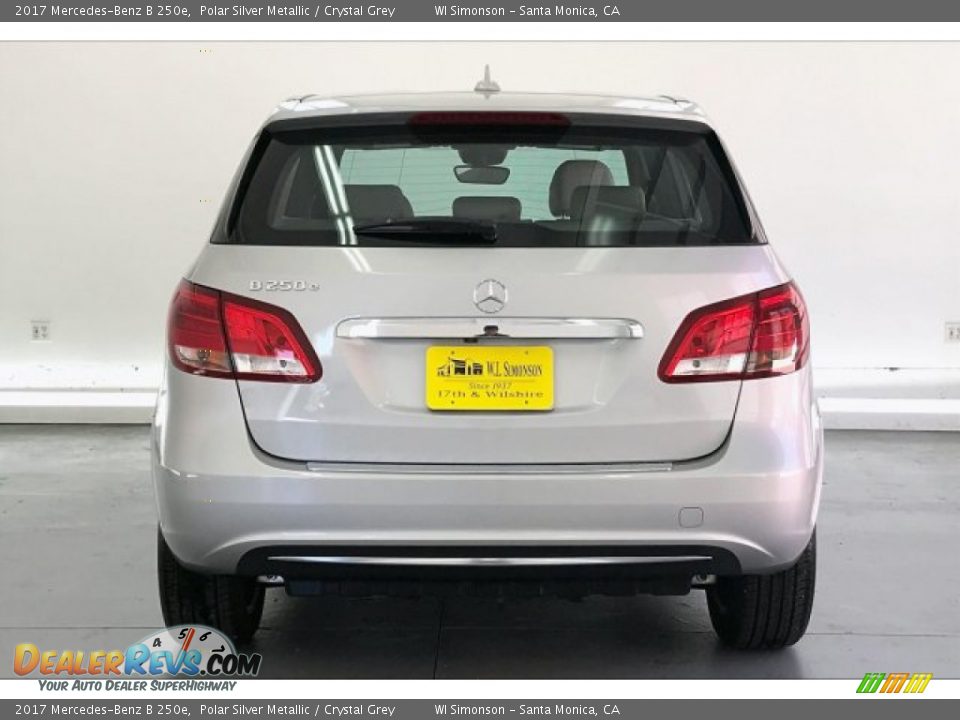 2017 Mercedes-Benz B 250e Polar Silver Metallic / Crystal Grey Photo #3