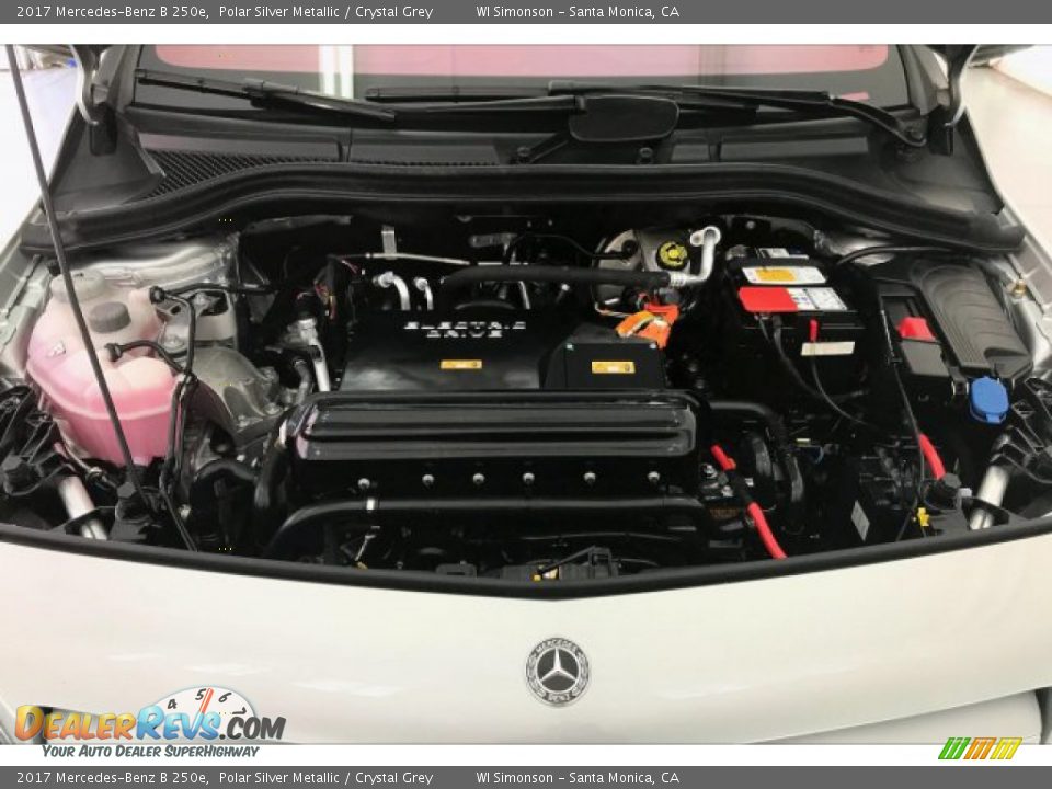 2017 Mercedes-Benz B 250e Polar Silver Metallic / Crystal Grey Photo #9