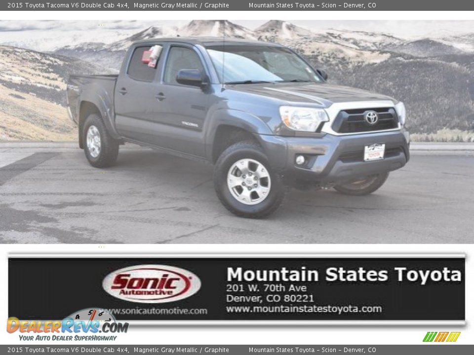 2015 Toyota Tacoma V6 Double Cab 4x4 Magnetic Gray Metallic / Graphite Photo #1