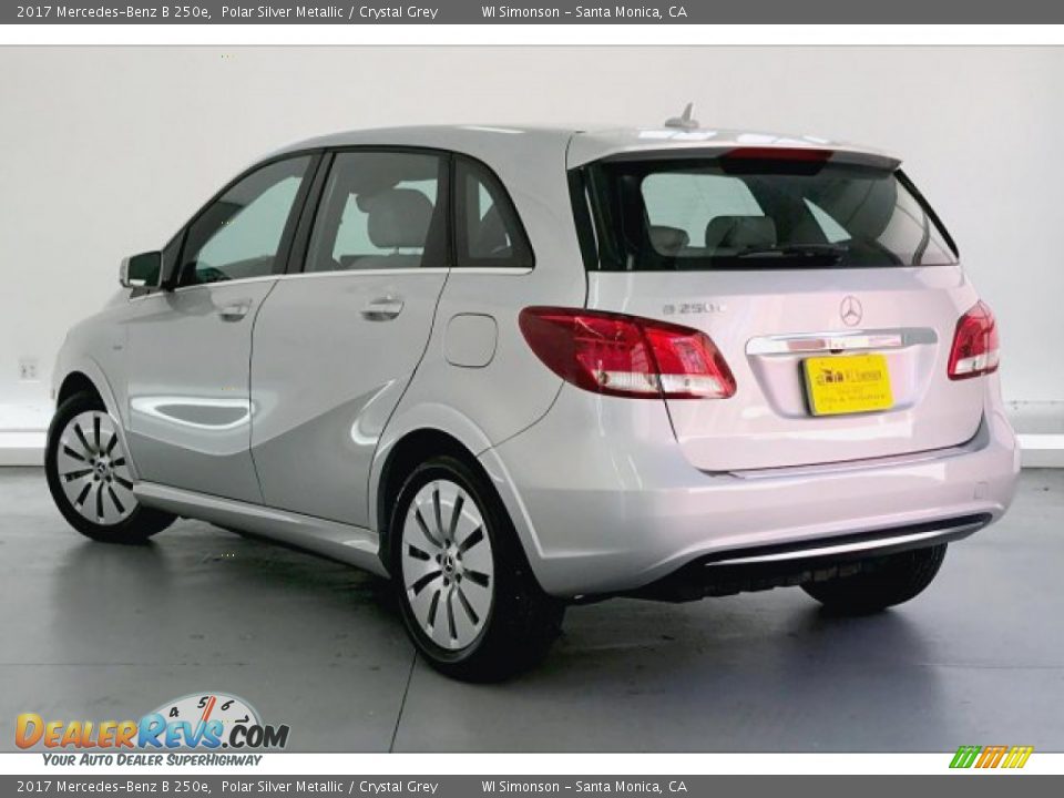2017 Mercedes-Benz B 250e Polar Silver Metallic / Crystal Grey Photo #10