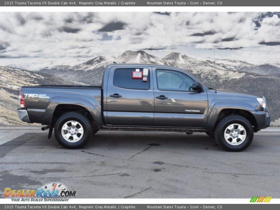 2015 Toyota Tacoma V6 Double Cab 4x4 Magnetic Gray Metallic / Graphite Photo #2