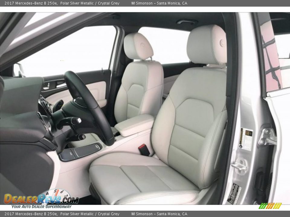 2017 Mercedes-Benz B 250e Polar Silver Metallic / Crystal Grey Photo #14