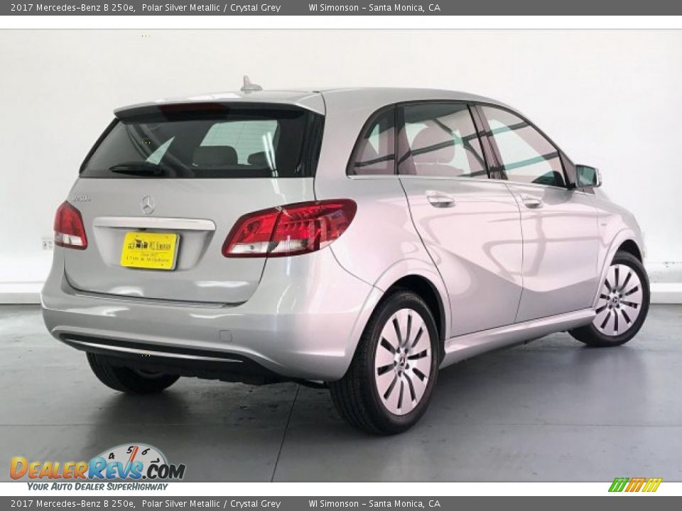 2017 Mercedes-Benz B 250e Polar Silver Metallic / Crystal Grey Photo #16