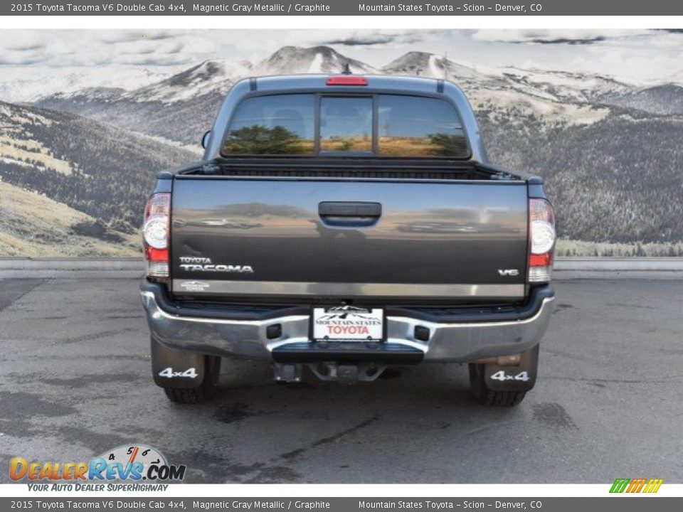 2015 Toyota Tacoma V6 Double Cab 4x4 Magnetic Gray Metallic / Graphite Photo #8