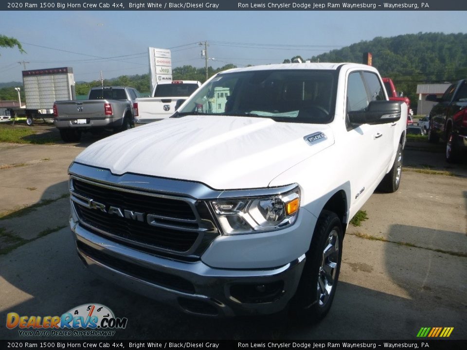 2020 Ram 1500 Big Horn Crew Cab 4x4 Bright White / Black/Diesel Gray Photo #1