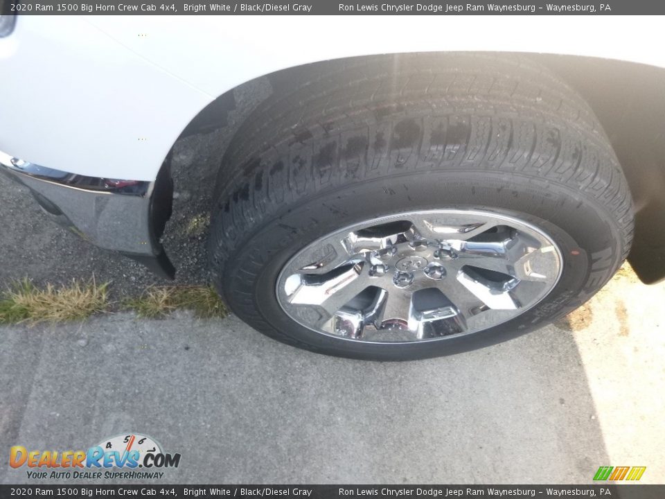 2020 Ram 1500 Big Horn Crew Cab 4x4 Bright White / Black/Diesel Gray Photo #2