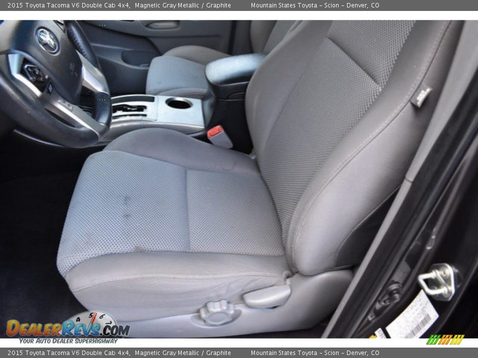 2015 Toyota Tacoma V6 Double Cab 4x4 Magnetic Gray Metallic / Graphite Photo #11