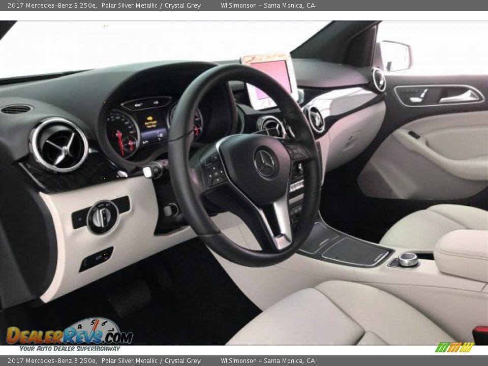 2017 Mercedes-Benz B 250e Polar Silver Metallic / Crystal Grey Photo #22