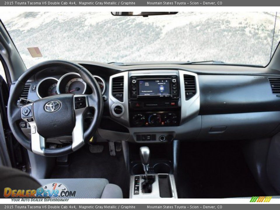 2015 Toyota Tacoma V6 Double Cab 4x4 Magnetic Gray Metallic / Graphite Photo #13