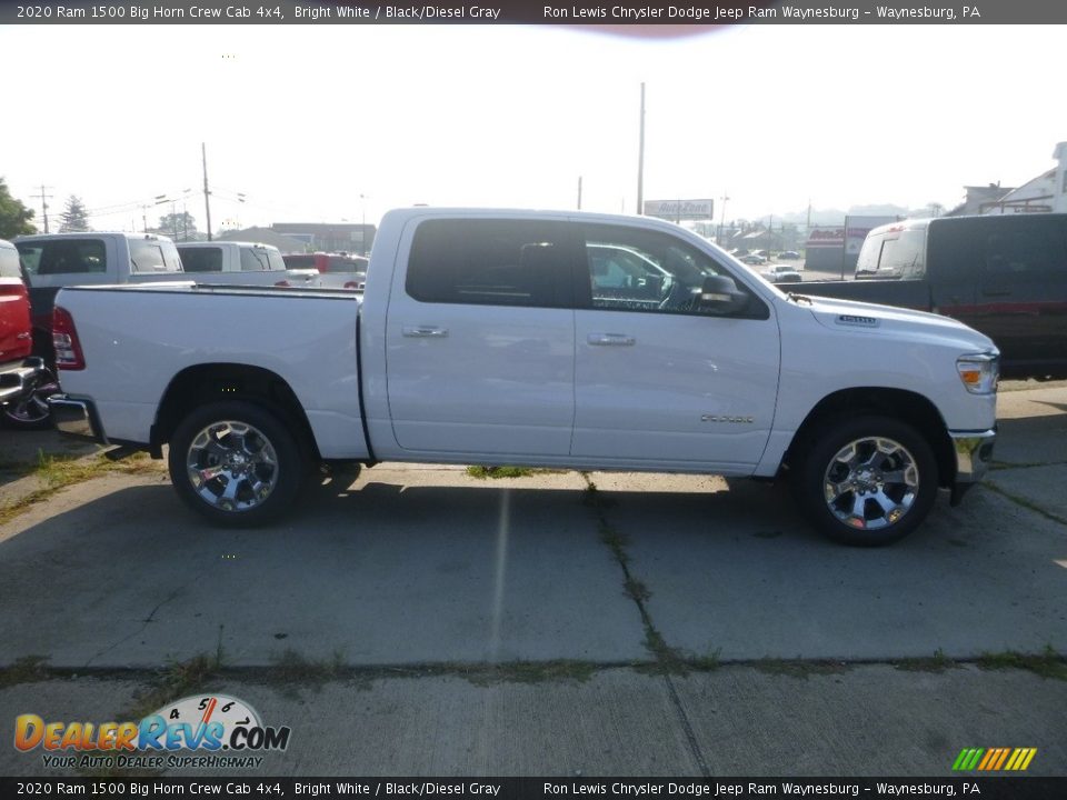 2020 Ram 1500 Big Horn Crew Cab 4x4 Bright White / Black/Diesel Gray Photo #5