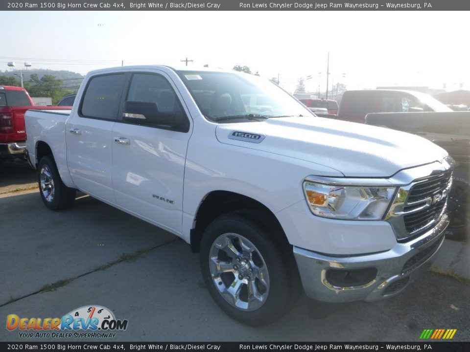 2020 Ram 1500 Big Horn Crew Cab 4x4 Bright White / Black/Diesel Gray Photo #6